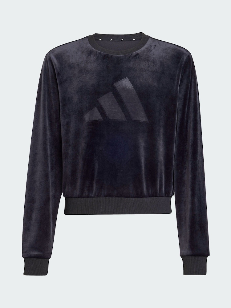 adidas Black Girl Holiday Glam Cropped Sweatshirt - Image 5 of 5 adidas Black Girl Holiday Glam Cropped Sweatshirt - Image 5 of 5