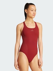 adidas Red Lanelux Y-Back Swimsuit - Image 1 of 5