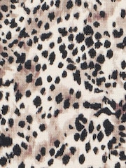 Mint Velvet Brown Leopard Print Cotton Cardigan - Image 8 of 8