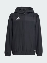 adidas Black Tiro 25 Essentials Woven Hoodie - Image 4 of 4