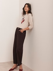 Mint Velvet Natural Cotton Blend Cherry Knit Jumper - Image 5 of 8