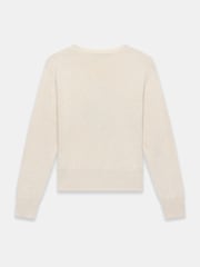 Mint Velvet Natural Cotton Blend Cherry Knit Jumper - Image 7 of 8