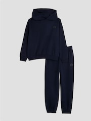 River Island Blue Essentials Hoodie & Joggers Set - Image 1 of 4