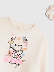 River Island Iconic Bear Sweatshirt & Leggings 3 Piece Set - Imagen 4 de 5