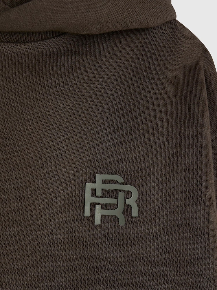 River Island - Sweat à capuche zippé - Vert