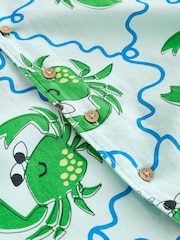 Light Blue Crab AOP Short Sleeve Printed Shirt and T-Shirts Set (6mths-7yrs) - Image 10 of 10