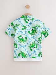 Light Blue Crab AOP Short Sleeve Printed Shirt and T-Shirts Set (6mths-7yrs) - Image 8 of 10