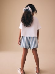 Blue/White Stripe Shorts (3-16yrs) - Image 3 of 8