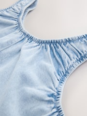 Light Wash Denim Strappy Playsuit (3-16yrs) - Image 7 of 8