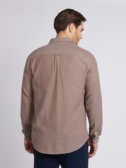 U.S. Polo Assn. Brown Brushed Dobby Shirt - Image 4 of 9