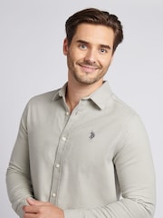 U.S. Polo Assn. Grey Mini Houndstooth Shirt - Image 2 of 9