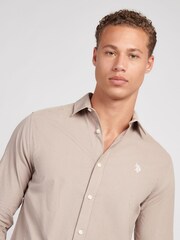 U.S. Polo Assn. Natural Textured Corduroy Shirt - Image 2 of 8