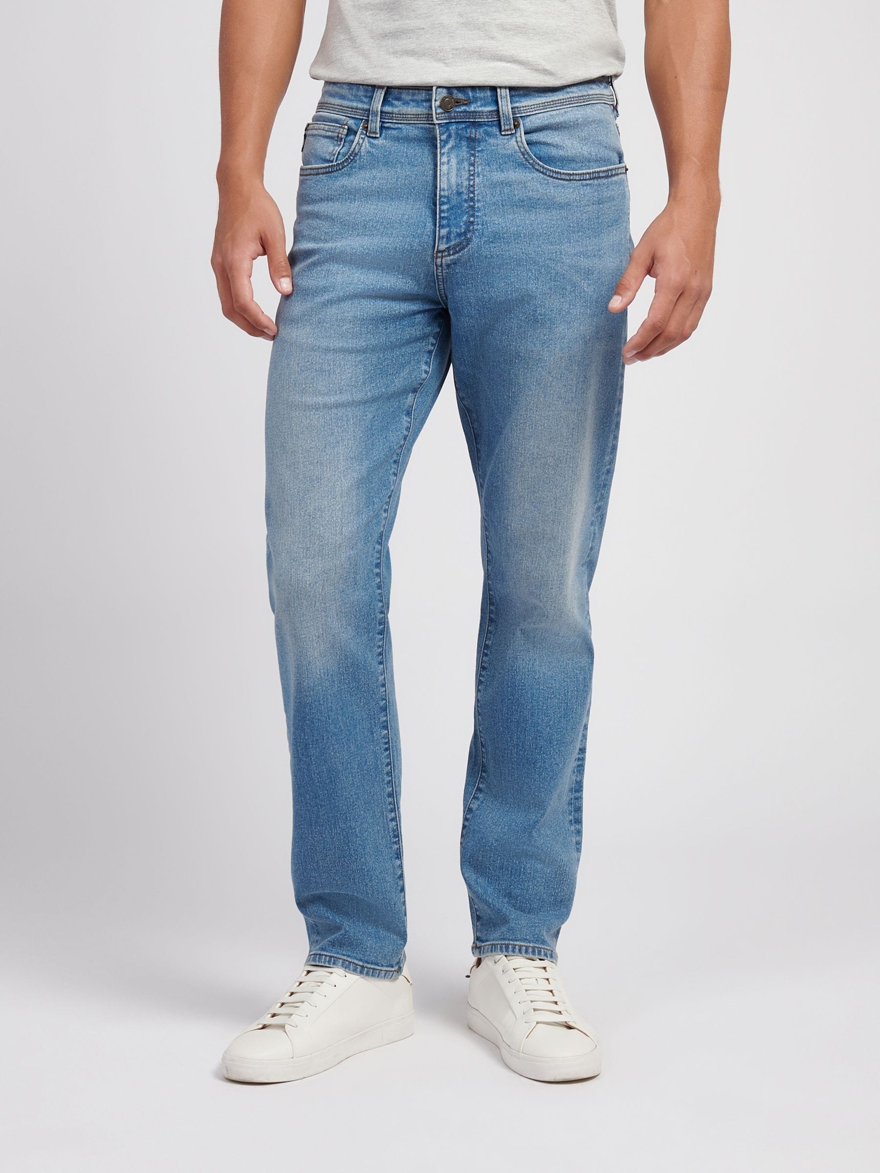 Buy U.S. Polo Assn. Blue Straight Fit Jeans from Next USA