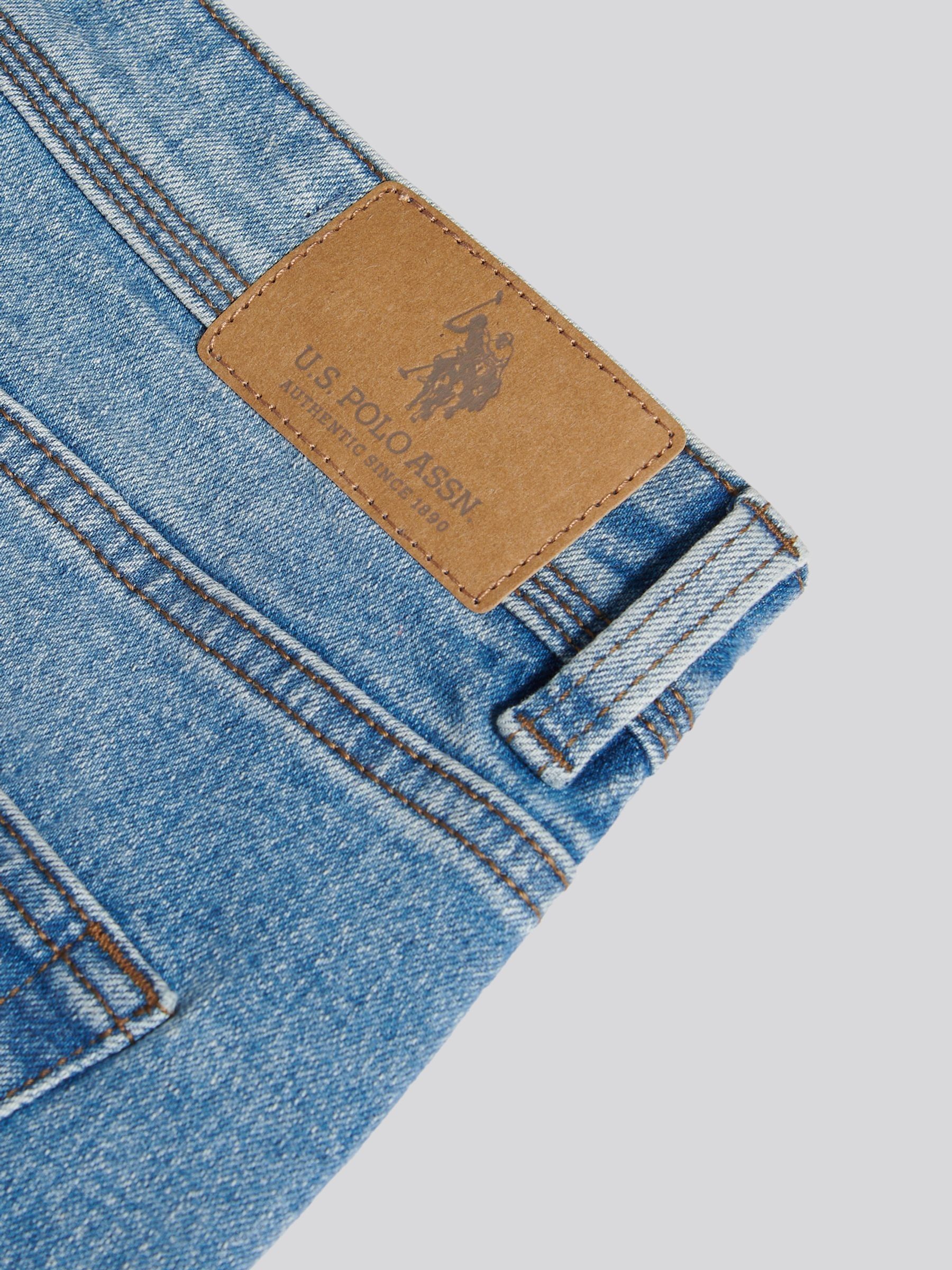 Buy U.S. Polo Assn. Blue Straight Fit Jeans from Next USA