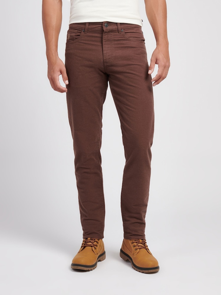 U.S. Polo Assn. Brown Moleskin 5 Pocket Trousers - Image 1 of 9 U.S. Polo Assn. Brown Moleskin 5 Pocket Trousers - Image 1 of 9