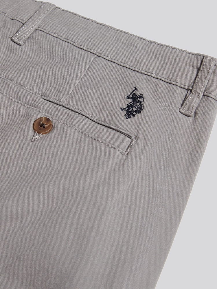 U.S. Polo Assn. Grey Classic Chinos Trousers - Image 9 of 9