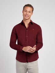 U.S. Polo Assn. Purple Textured Corduroy Shirt - Image 1 of 9