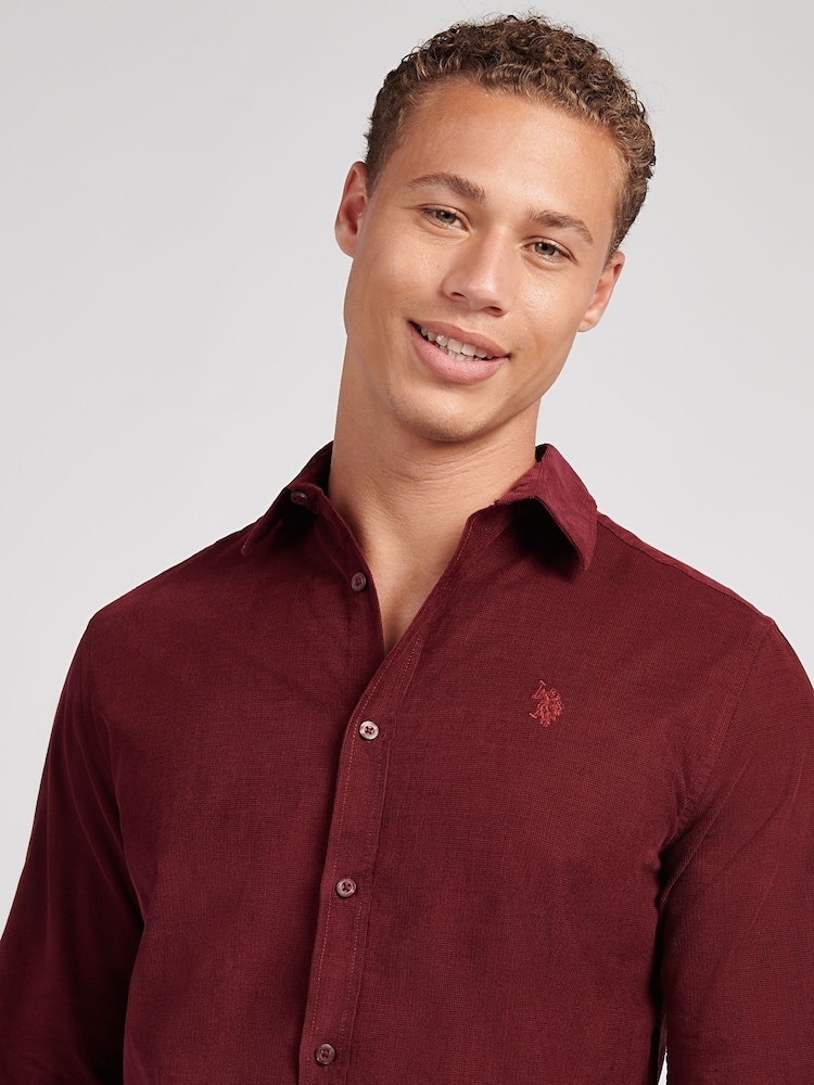 U.S. Polo Assn. Purple Textured Corduroy Shirt - Image 2 of 9
