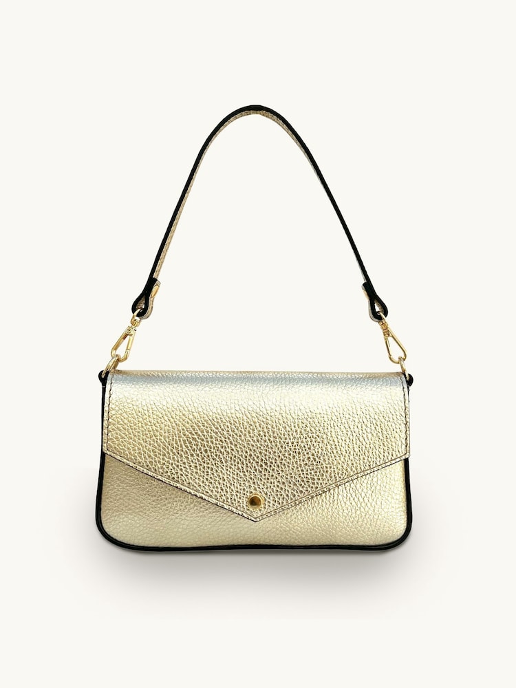 zlata (barva); zlato - Apatchy The Munro Leather Shoulder Bag - Slika 2 iz 5 zlata (barva); zlato - Apatchy The Munro Leather Shoulder Bag - Slika 2 iz 5