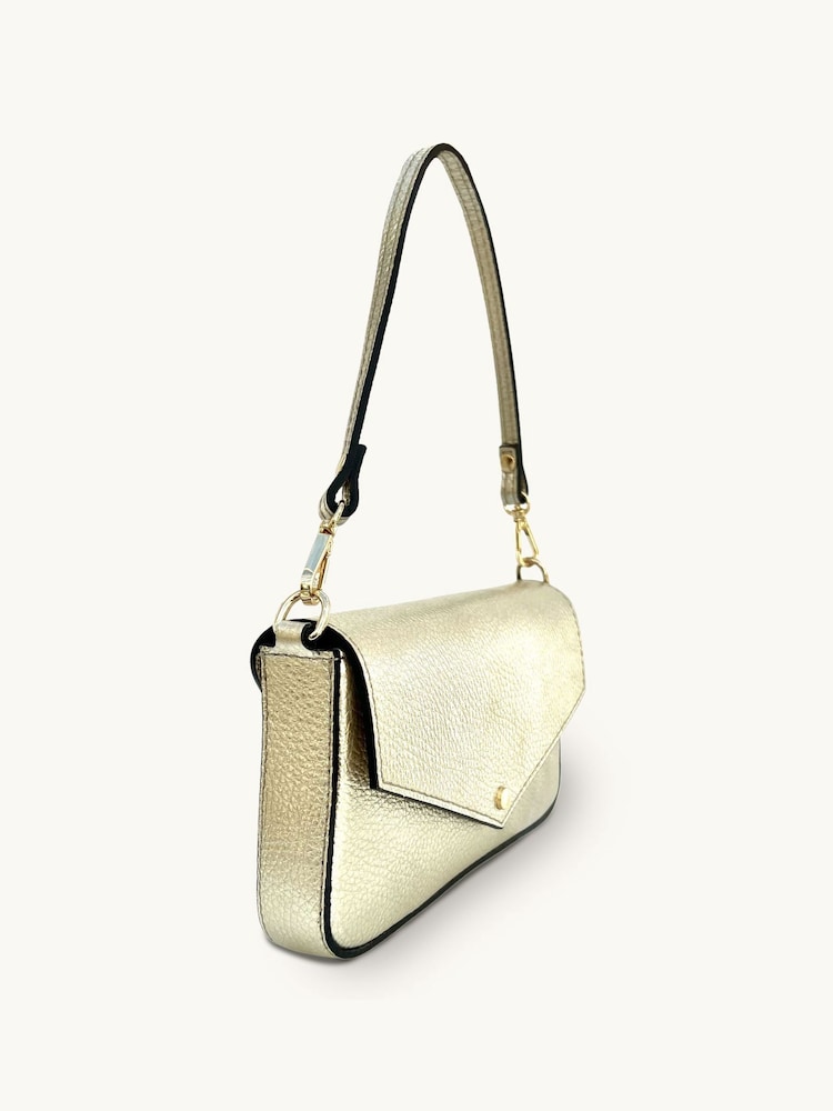 zlata (barva); zlato - Apatchy The Munro Leather Shoulder Bag - Slika 5 iz 5 zlata (barva); zlato - Apatchy The Munro Leather Shoulder Bag - Slika 5 iz 5