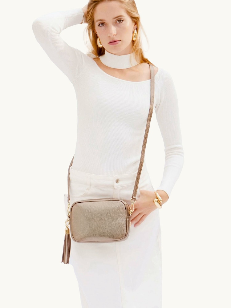 Apatchy Gold The Tassel Leather Cross-Body Bag - Image 1 of 6