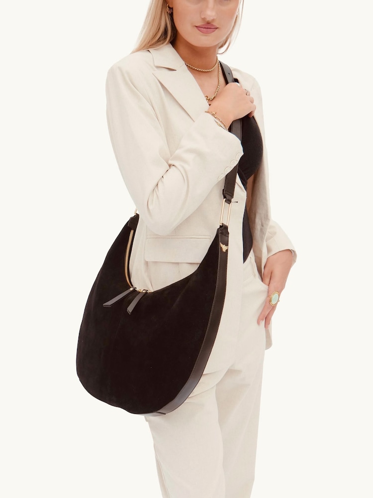 Apatchy Black The Nora Suede Bag - Image 6 of 6