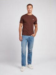 U.S. Polo Assn. Brown Mens Back Graphic T-Shirt - Image 3 of 10