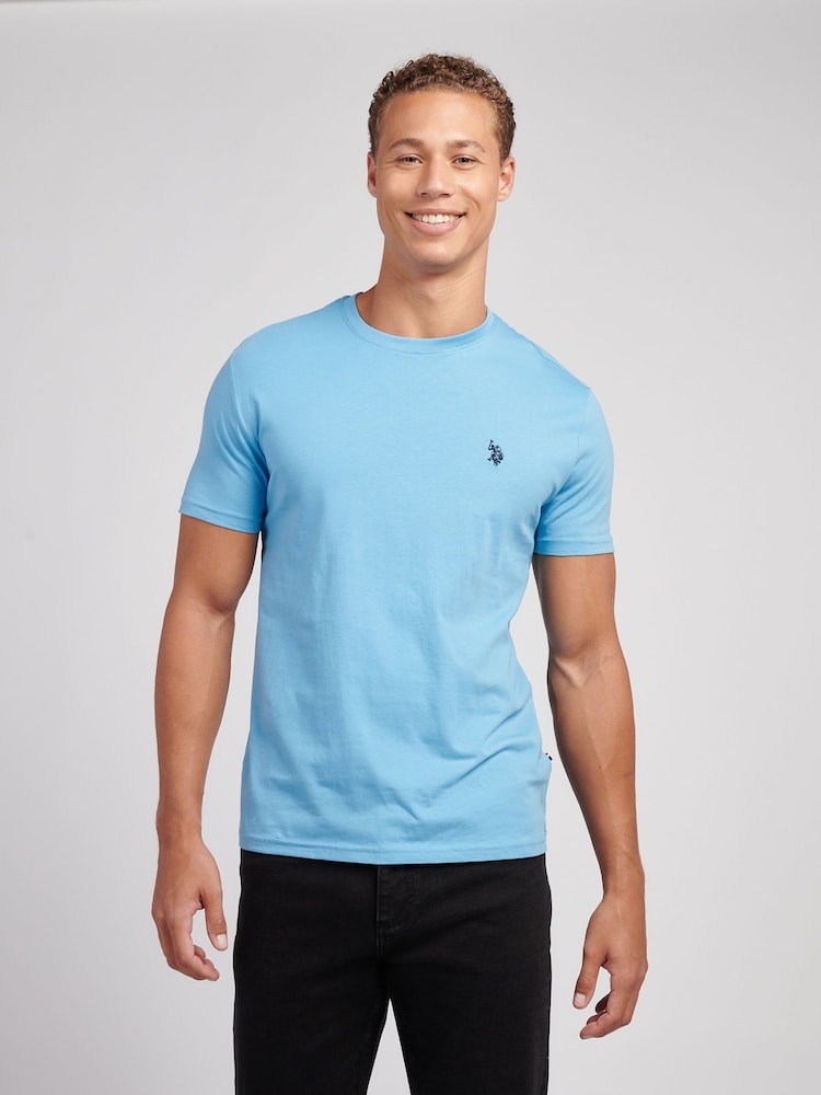 U.S. Polo Assn. Bright Blue Mens Back Graphic T-Shirt - Image 1 of 9 U.S. Polo Assn. Bright Blue Mens Back Graphic T-Shirt - Image 1 of 9