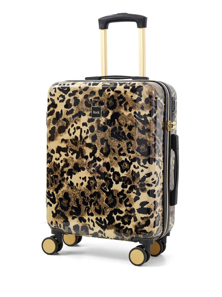 Rock Luggage Savannah Cabin Snow Leopard Suitcase - Image 5 of 5 Rock Luggage Savannah Cabin Snow Leopard Suitcase - Image 5 of 5