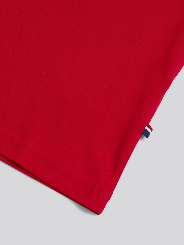 U.S. Polo Assn. Red Texture Double Horsemen T-Shirt - Image 8 of 8 U.S. Polo Assn. Red Texture Double Horsemen T-Shirt - Image 8 of 8