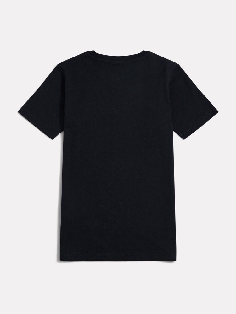 New Balance Black Jersey Stacked Logo T-Shirt - Image 2 of 3