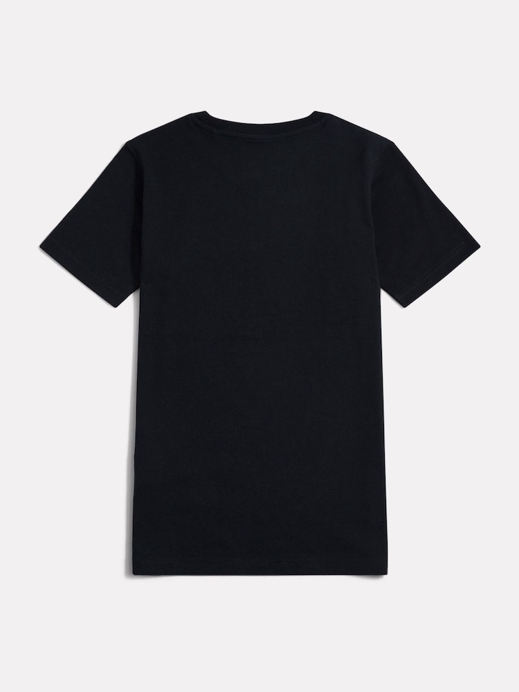 New Balance Black Jersey Stacked Logo T-Shirt - Image 2 of 3 New Balance Black Jersey Stacked Logo T-Shirt - Image 2 of 3
