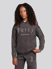 Juicy Couture Black Oversize Hoodie - Image 1 of 8