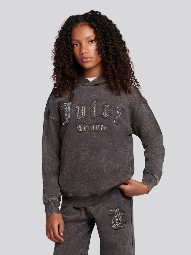 Juicy Couture Black Oversize Hoodie - Image 1 of 8 Juicy Couture Black Oversize Hoodie - Image 1 of 8