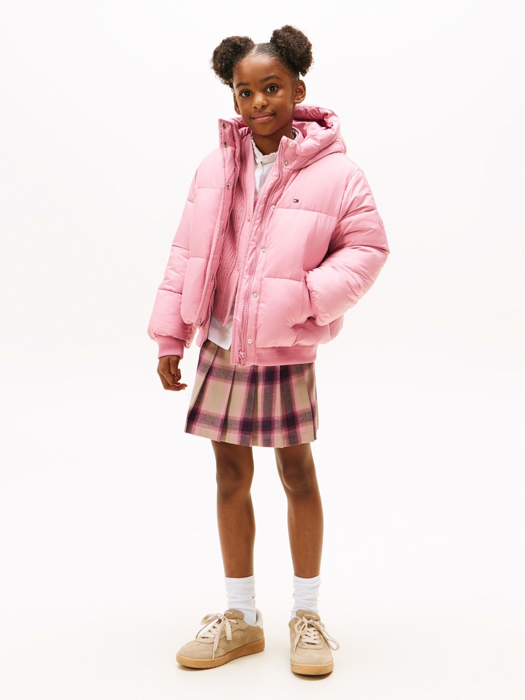 Buy Tommy Hilfiger Pink Relaxed Hooded Puffer Jacket from Next USA