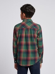 U.S. Polo Assn. Green Checked Buttondown Pocket Shirt - Image 2 of 9