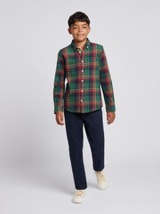 U.S. Polo Assn. Green Checked Buttondown Pocket Shirt - Image 3 of 9