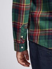 U.S. Polo Assn. Green Checked Buttondown Pocket Shirt - Image 5 of 9