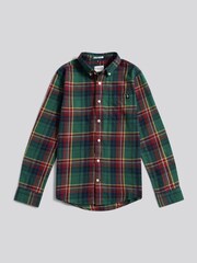 U.S. Polo Assn. Green Checked Buttondown Pocket Shirt - Image 6 of 9