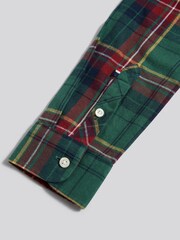 U.S. Polo Assn. Green Checked Buttondown Pocket Shirt - Image 9 of 9