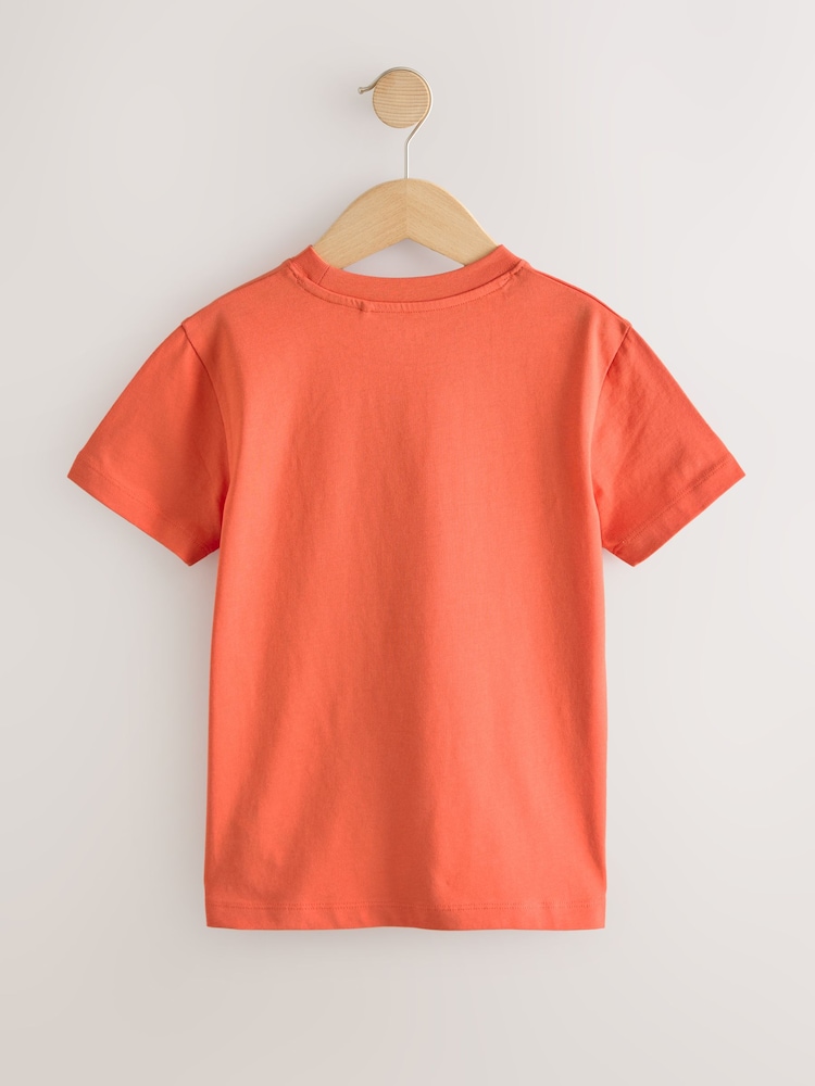 Portocaliu - Mânecă scurtă Tricou (3-16yrs) - Imaginea 2 din 4
