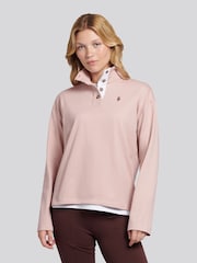 U.S. Polo Assn. Pink Funnel Neck Rugby Shirt - Image 1 of 7