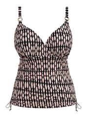 Fantasie Black Shell Bay Underwire Tankini Top - Image 6 of 6