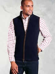 Brook Taverner Blue Fleece Gilet - Image 1 of 4