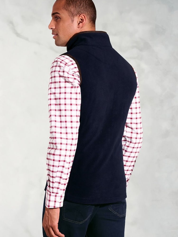Brook Taverner Blue Fleece Gilet - Image 2 of 4