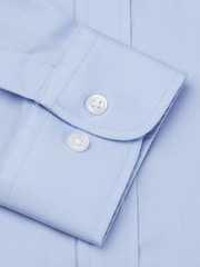 Brook Taverner Blue Single Cuff Poplin Cotton Shirt - Image 3 of 3