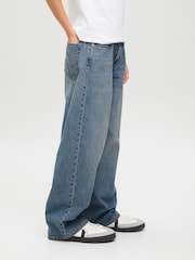 JACK & JONES Junior Blue Ron Extra Baggy Fit Jeans - Image 2 of 7