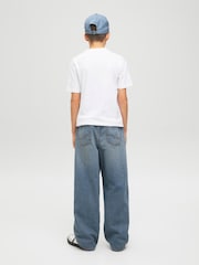 JACK & JONES Junior Blue Ron Extra Baggy Fit Jeans - Image 4 of 7