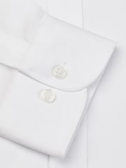 Brook Taverner White Single Cuff Poplin Cotton Shirt - Image 3 of 3