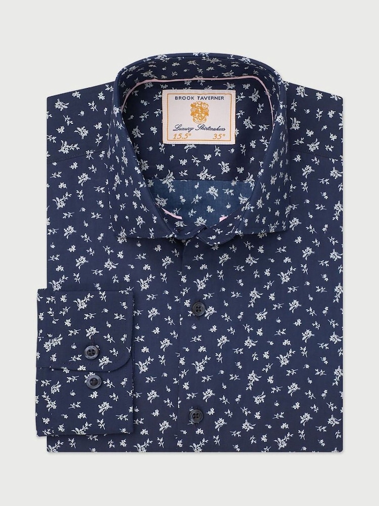 Brook Taverner Blue Floral Shirt - Image 1 of 3
